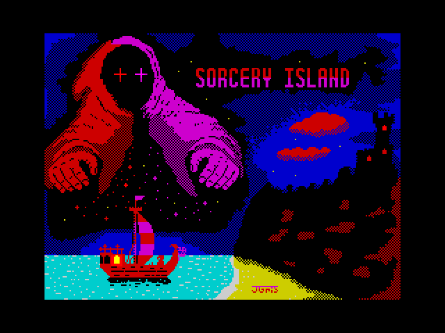 Sorcery title screen for ZX Spectrum